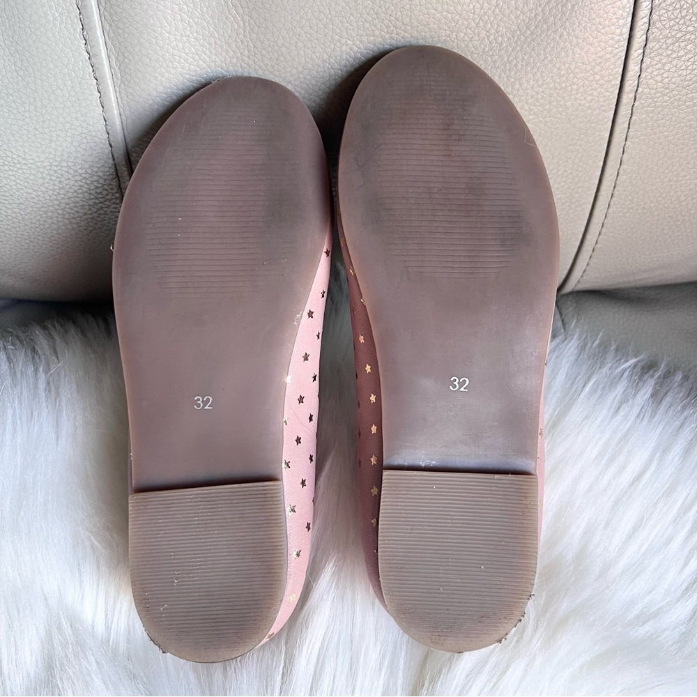 Mini Boden Girls Gold Star Leather Mary Janes Ballet Pink Sz 32 US 1 Wedding - Picture 12 of 17